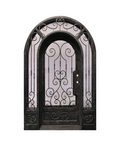 Imperial Garden Iron Single Front Door