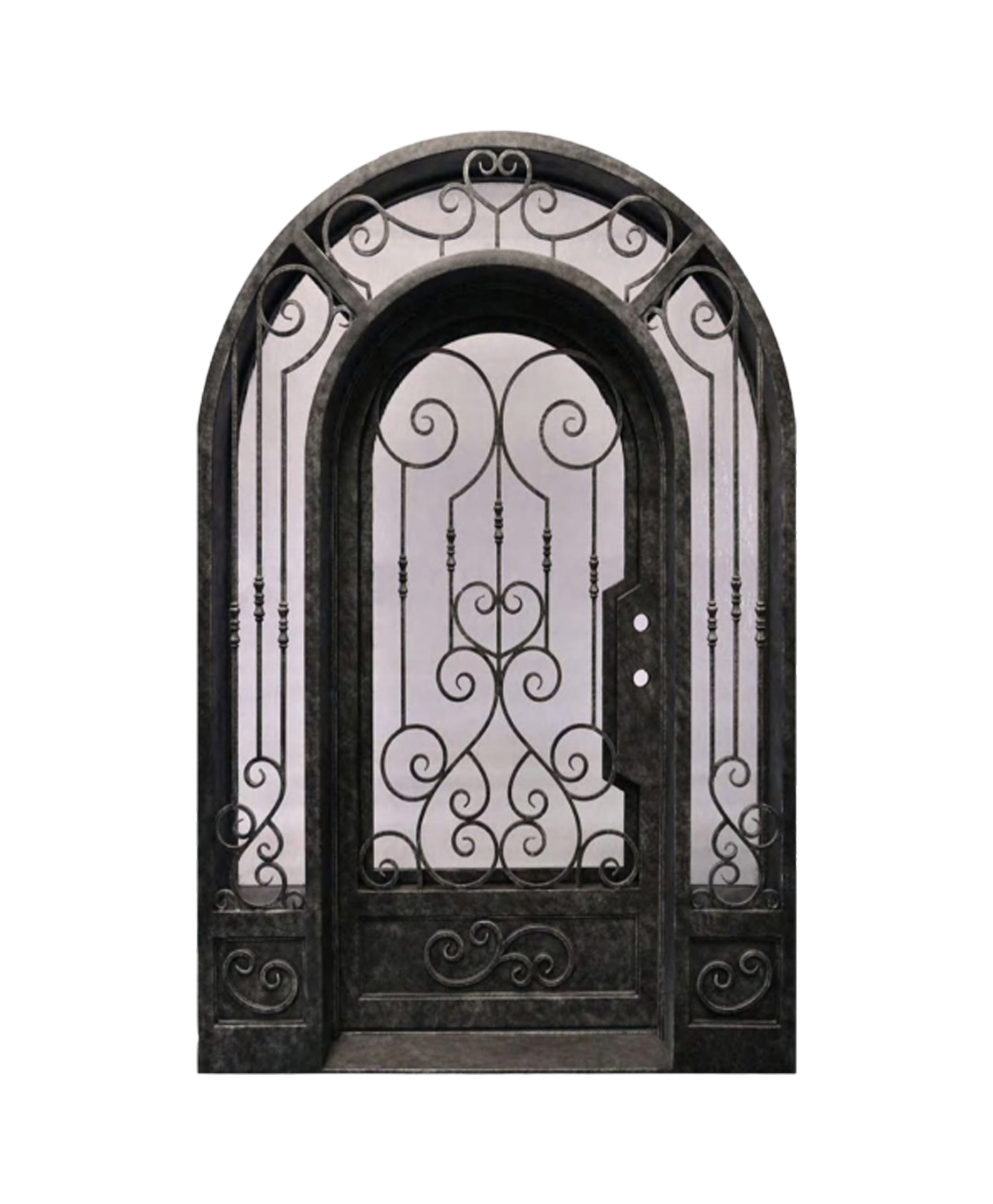 Imperial Garden Iron Single Front Door