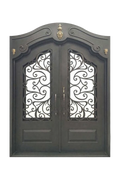 Sinclair Double Iron Door – Custom Ironwork with Modern Elegance