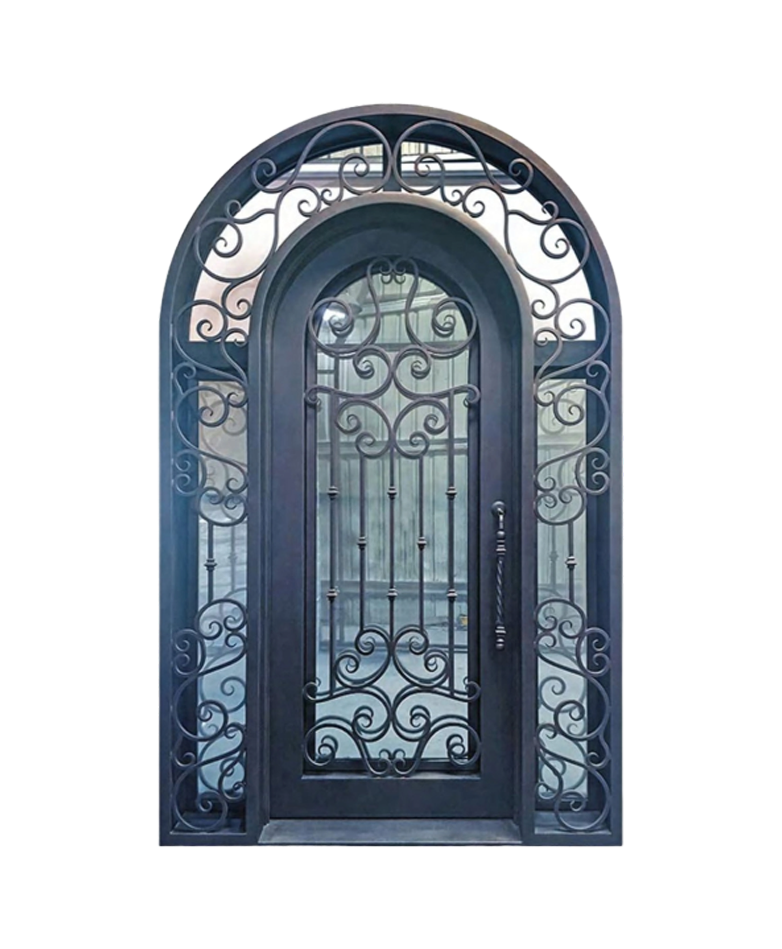 Granada Arabesque Iron Single Front Door