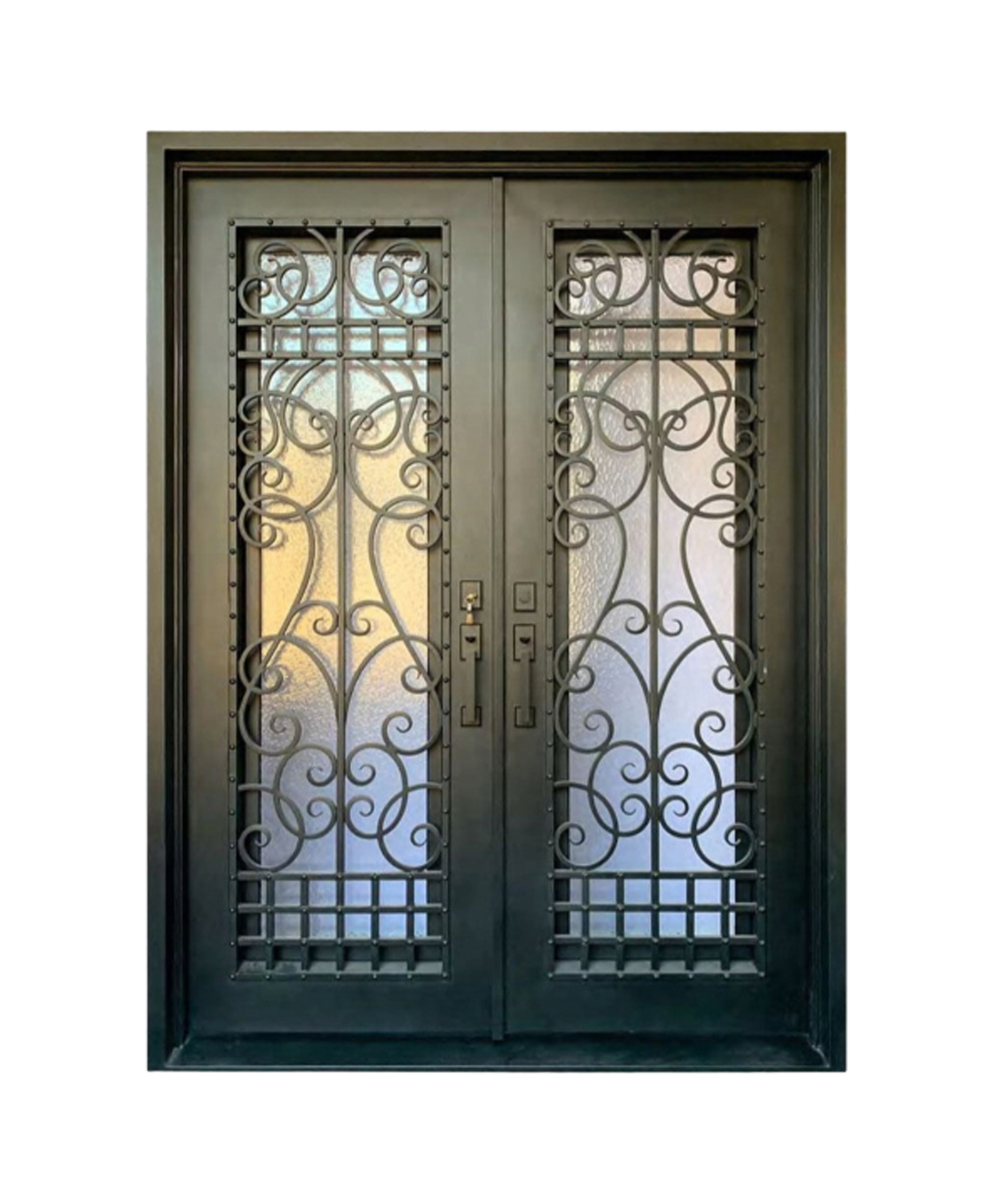 Lavalier Iron Double Front Door