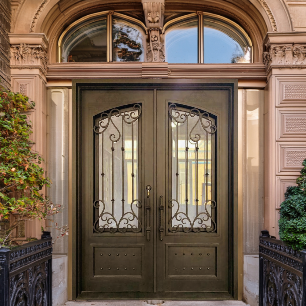 Lexington Iron Double Front Door