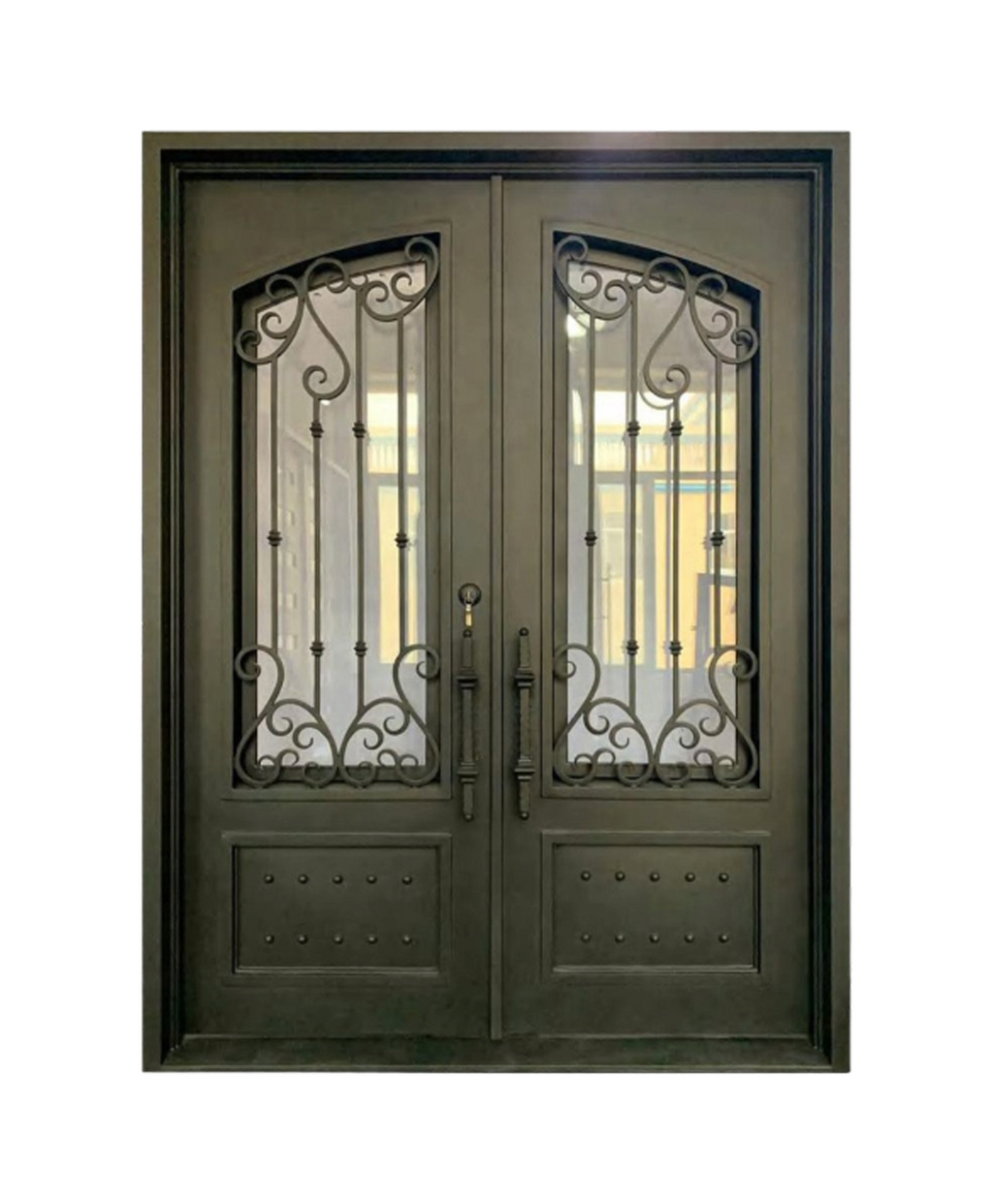 Lexington Iron Double Front Door