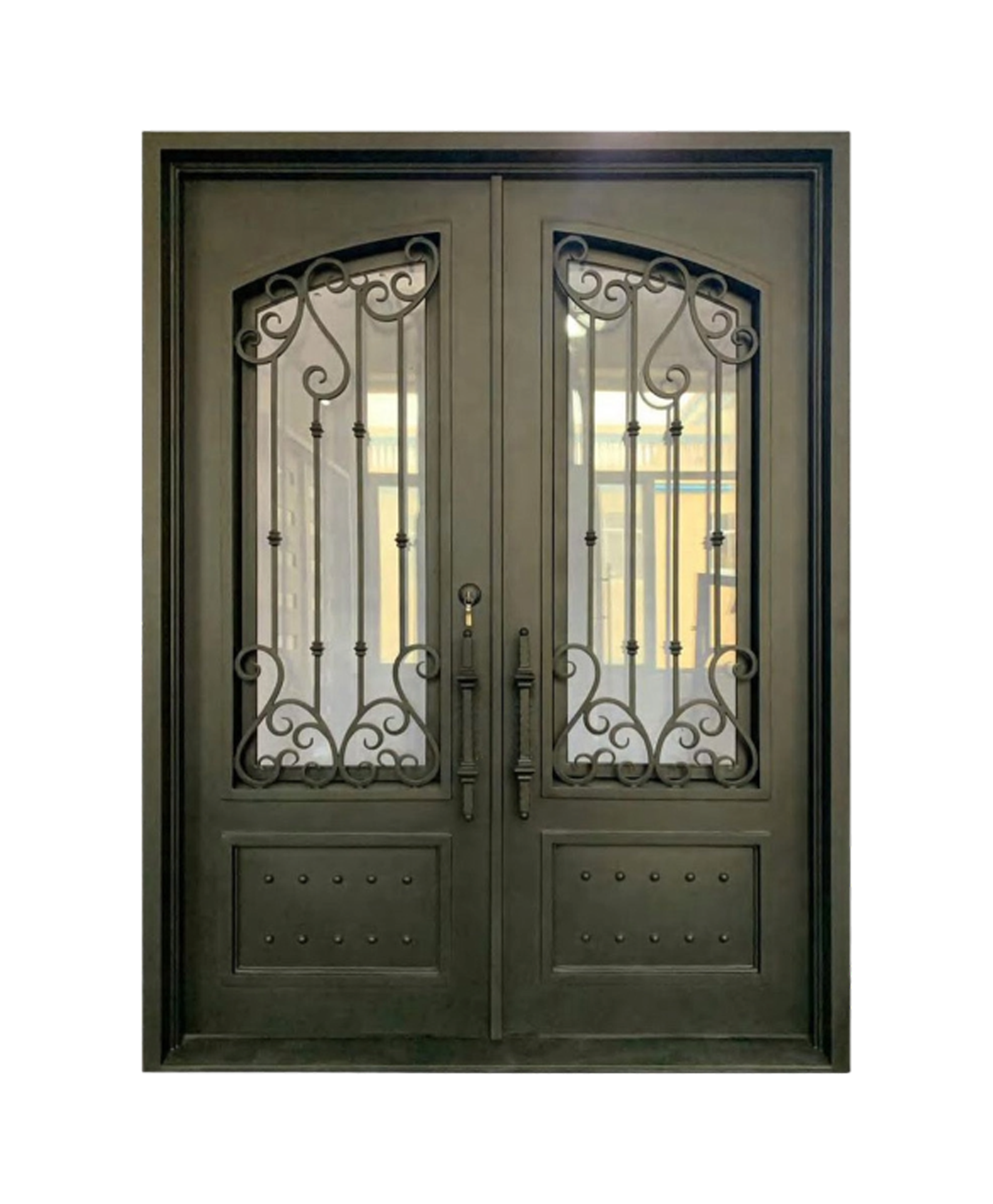 Lexington Iron Double Front Door