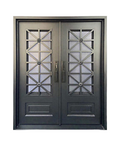 Aster French Iron Double Front Door