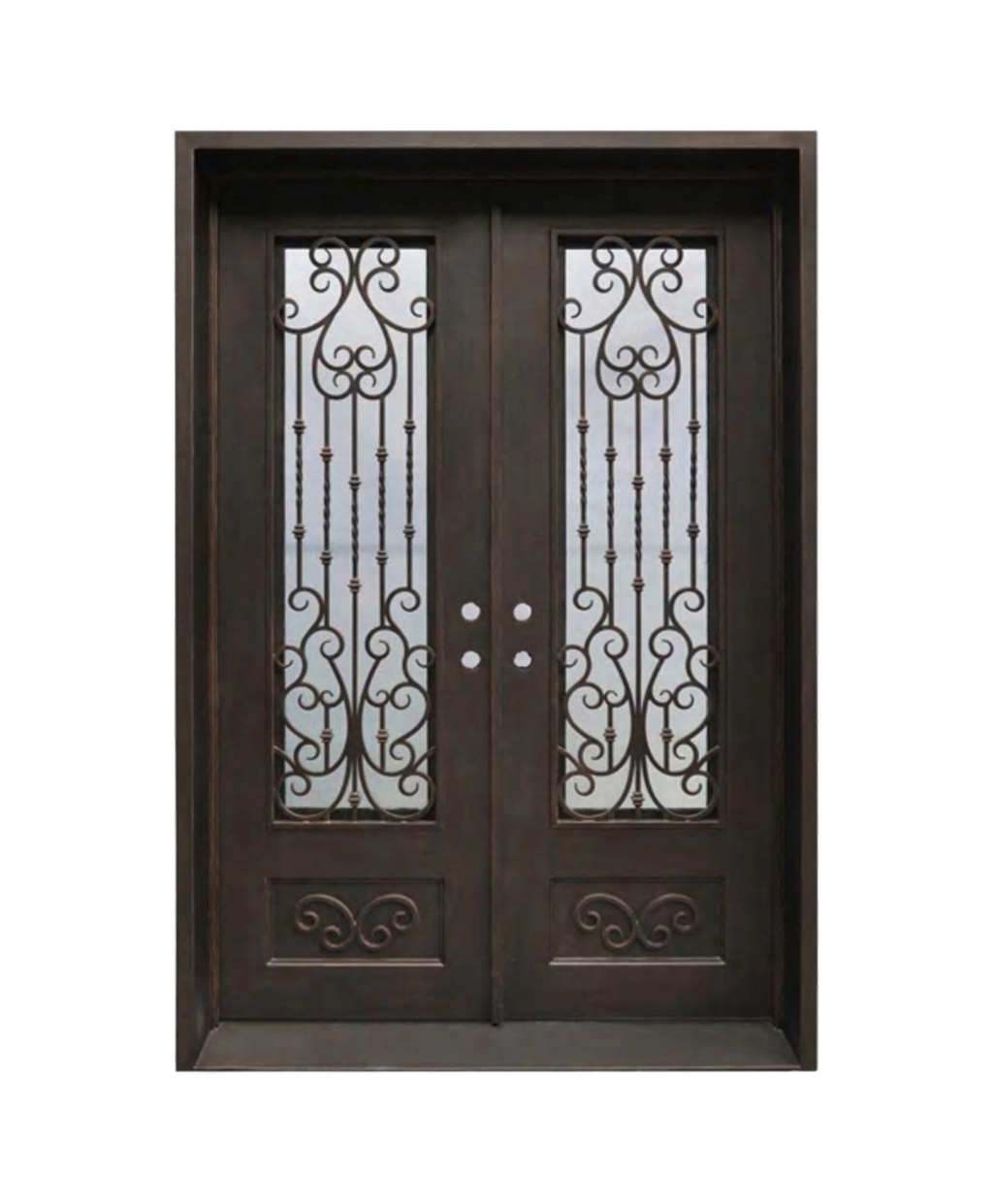 Elmwood Iron Double Front Door