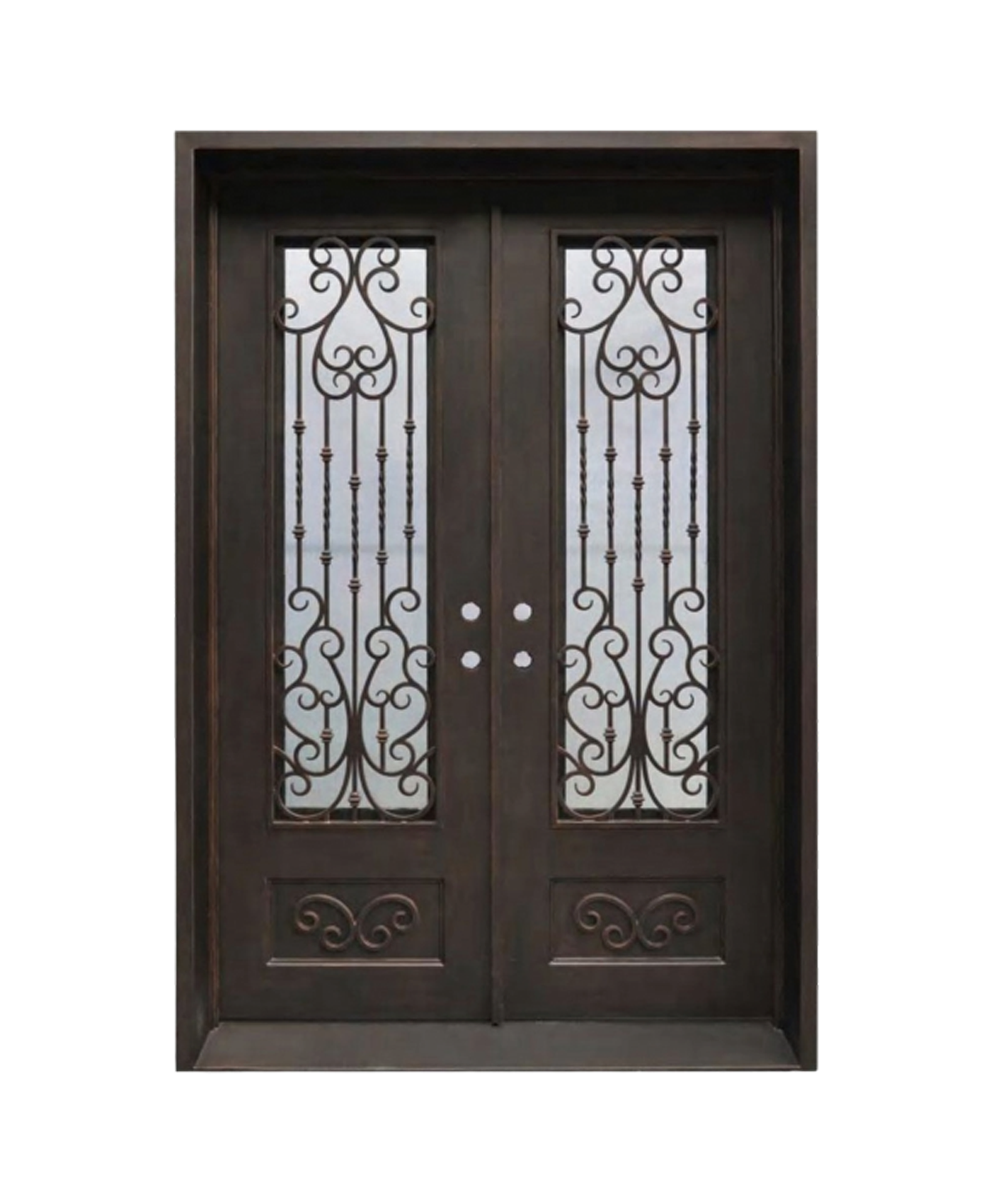 Elmwood Iron Double Front Door