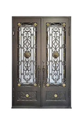 Lion’s Gate Double Iron Door – Majestic Ironwork with Regal Design