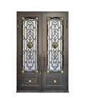 Lion Iron Double Front Door