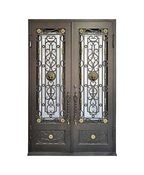 Lion Iron Double Front Door
