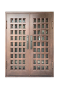 Citadel Rustic Double Iron Door – Rugged Ironwork with Rustic Detailing