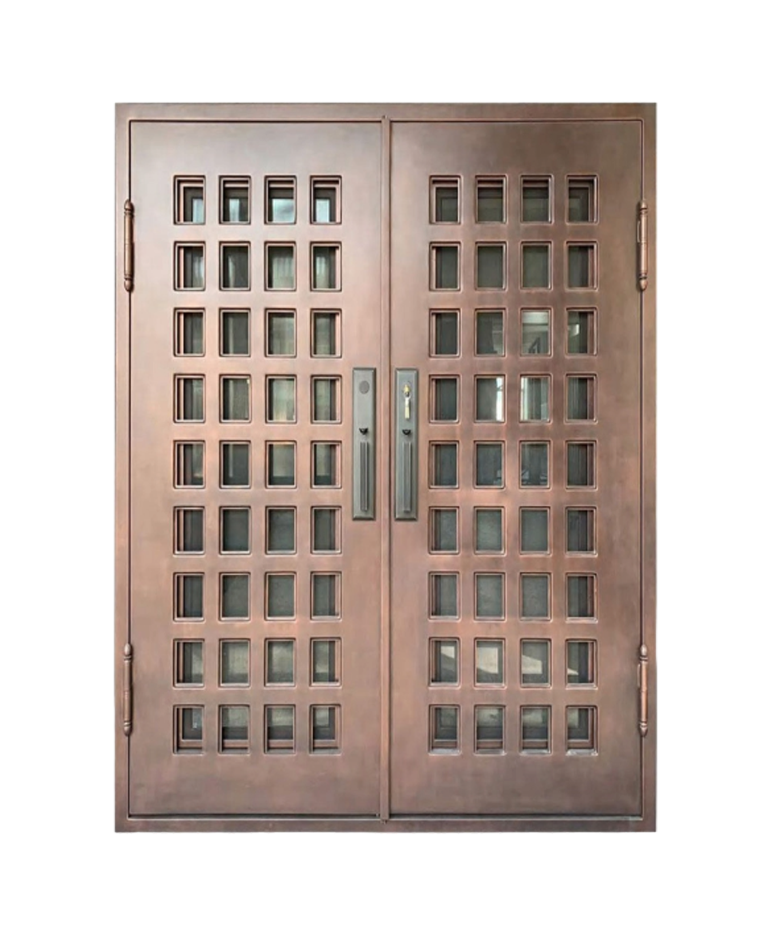 Citadel Rustic Iron Double Front Door