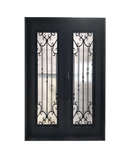Garden Stairwell Iron Double Front Door