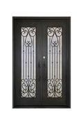 Kensington Double Iron Door – Luxury Ironwork with Elegant Architectural Balance