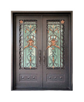 Antique Vase Iron Double Front Door