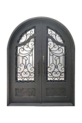Versailles Archway Double Iron Door – Elegant Detailing by Nationwide Iron Works
