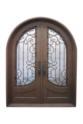 Rustic Trellis Double Iron Door – Vineyard-Inspired Design by Nationwide Iron Works