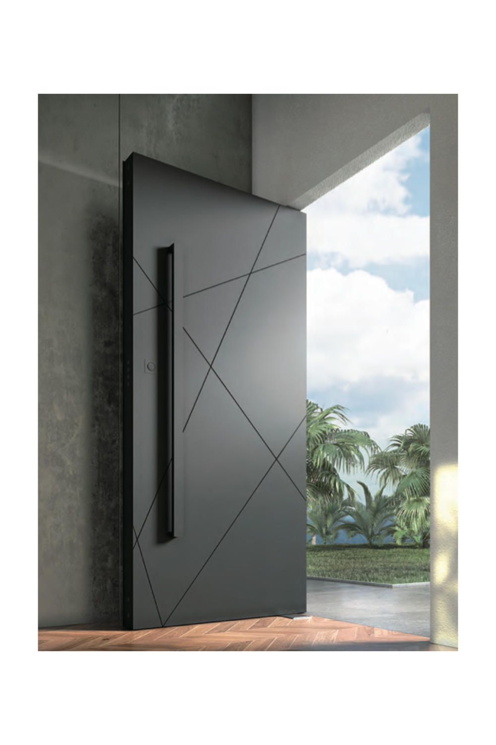 Meridian Iron Single Front Door