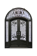 Raven Sky Double Iron Door – Bold Iron Design with Elegant Details