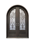 Queen of Spades Iron Archway Double Front Door