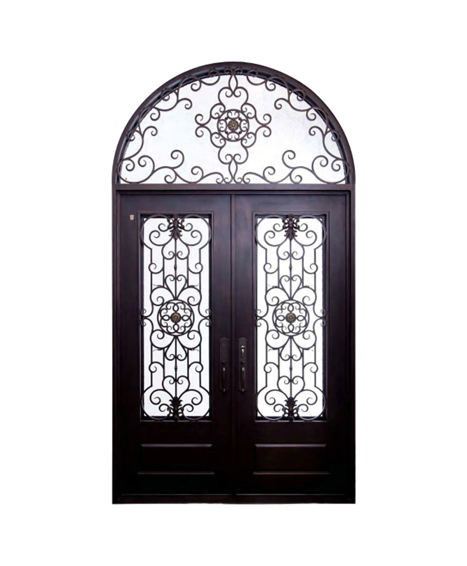 Art Nouveau Iron Double Front Door