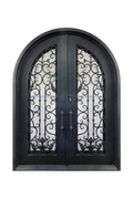 Jaded Orchid Double Iron Door – Classic Archway Design with Custom Features