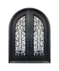 Jaded Orchid Iron Archway Double Front Door