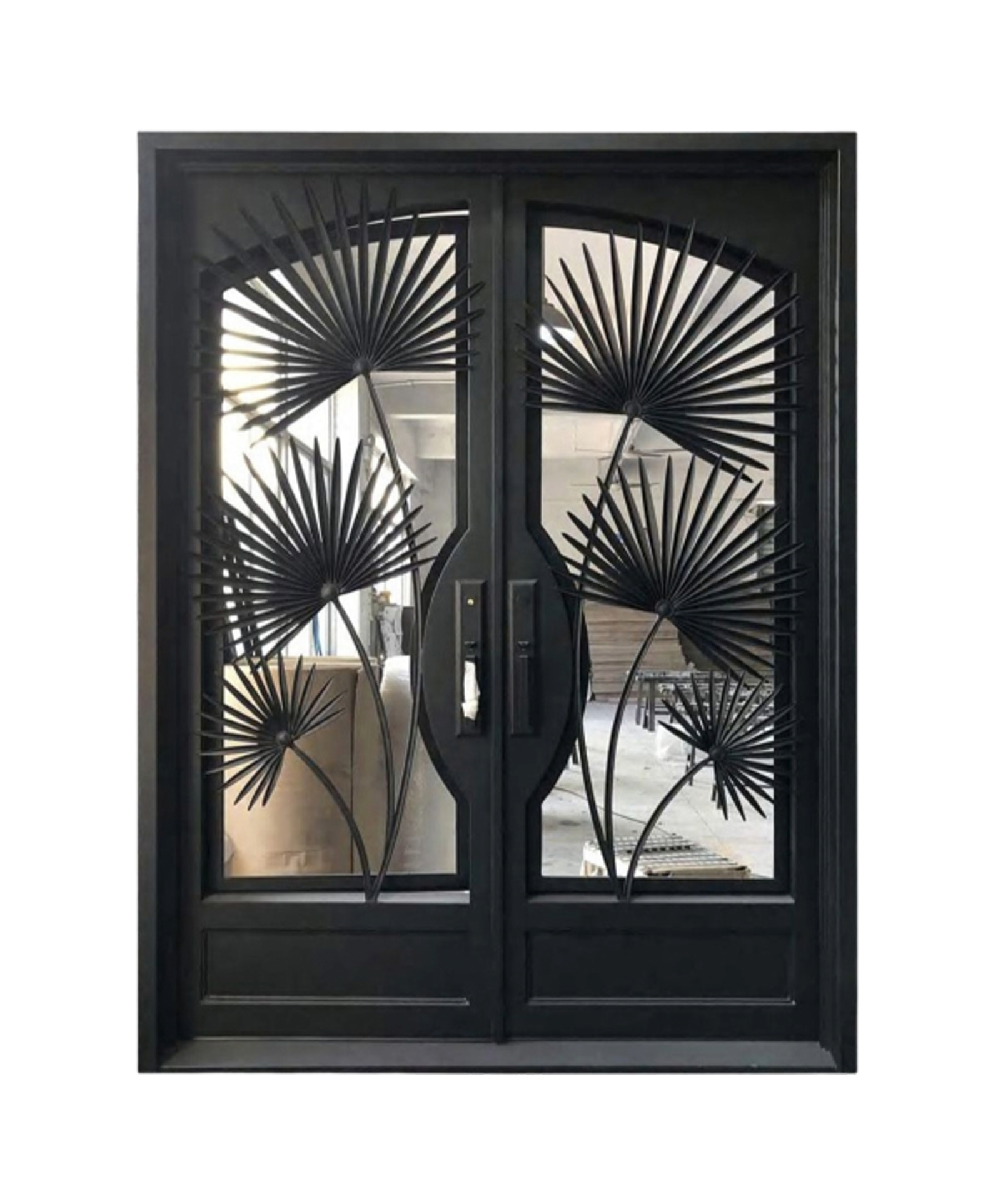 Island Canopy Iron Double Front Door