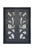 Blades of Grass Double Iron Door – Nature-Inspired Design with Organic Ironwork