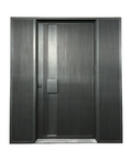 Linea Ribbed Iron Single Front Door