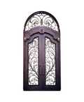 Florentine Scroll Iron Double Front Door