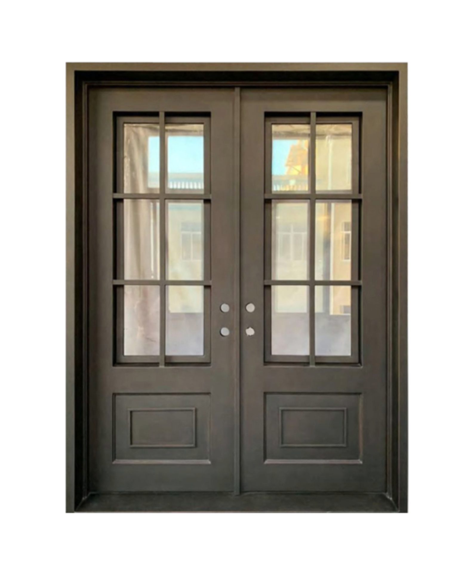 Savannah French Iron Double Front Door