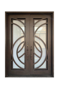 Roman Knot Iron Door – Rustic Iron Door with Unique Knot Design