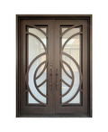 Roman Knot Iron Double Front Door